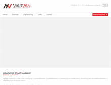 Tablet Screenshot of marvan-online.be